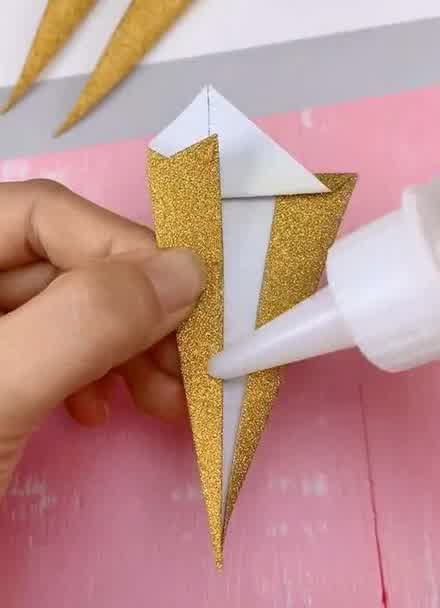 指甲折纸简单折法图片