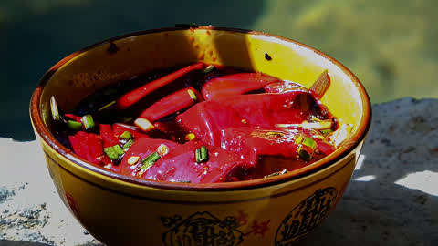 贵州凉拌猪血图片图片