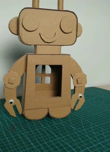 怎样做机器人手工纸盒图片