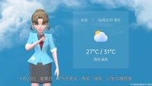 台北市2021年6月19日天气预报