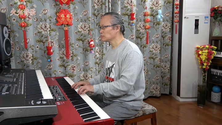 天边 - 钢琴曲 布仁巴雅尔演唱版 4k超高清视频