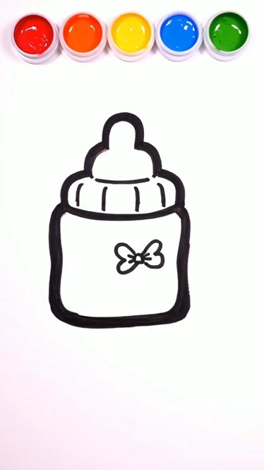 幻彩简笔画奶瓶是你小时候用过的那一款吗
