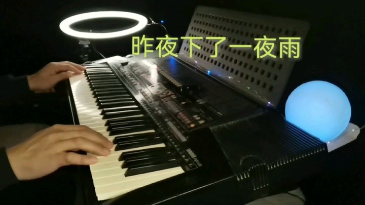 纯音乐《昨夜下了一夜雨》电子琴演奏刘欢经典歌曲