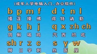 成人零基礎拼音打字入門教程學好拼音打字快