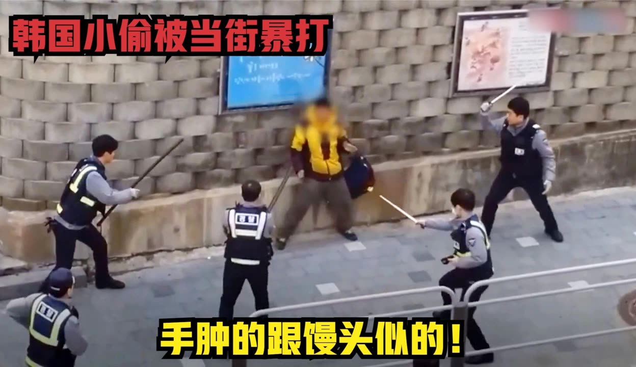 小偷打警察图片