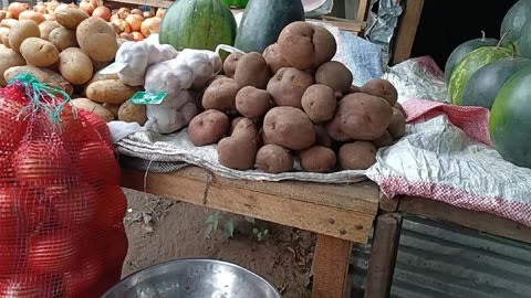 非洲刚果金金沙萨的土豆两美金一公斤,圆葱25美金一公斤