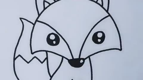 狐狸眼睛简笔画图片