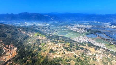 航拍连江马鼻观音寺