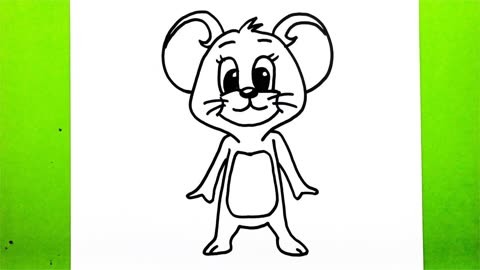 今天我们来画老鼠杰瑞!