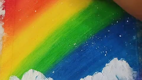 五岁表妹和我画的彩虹一起来画吧 