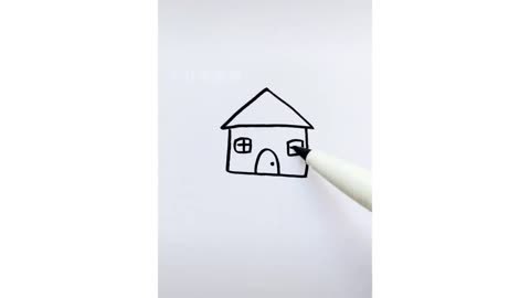 儿童简笔画教程——房子