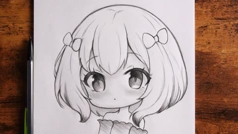 素描卡通可爱简单图片